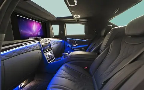 luxury interior of S 500 Mercedes in Berlin
