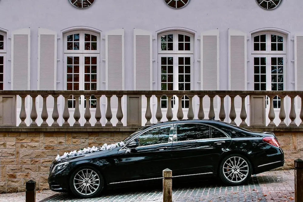 a limousine car - Mercedes limousine